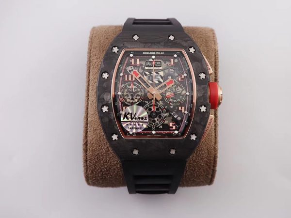 Richard Mille Super Clone RM-011 V2 Black Strap
