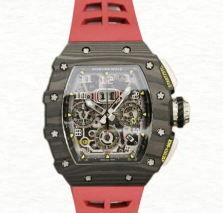 Richard Mille RM11-03 Super Clone Automatic Men Titanium Rubber Band Transparent Dial