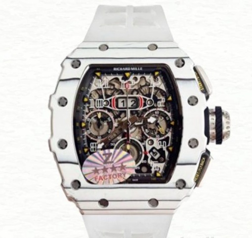 Richard Mille RM 11-03 Super Clone Rubber Band Transparent Dial Men’s Automatic Watch