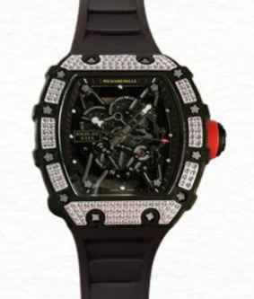 Richard Mille Super Clone  RM35-02 Men Mechanical Watch Transparent Dial