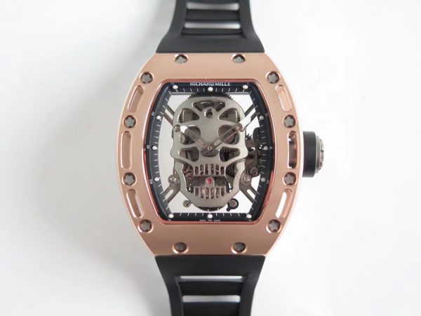 Richard Mille Super Clone RM 052 Black Strap Dense Bottom Sapphire Mirror