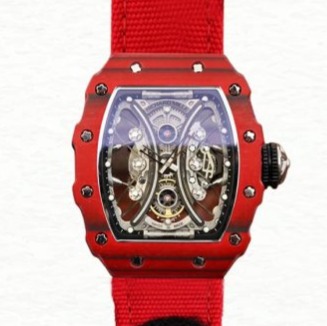 Richard Mille Super Clone RM53-01 Men Mechanical Watch Transparent Dial