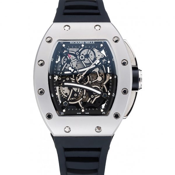 Richard Mille Super Clone RM 61-01 1454204 Black Dial Men Rubber Watch