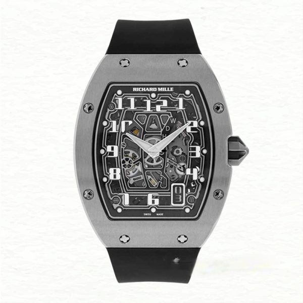 Richard Mille Super Clone RM 67-01 Black Dial Men’s Rubber Band Automatic
