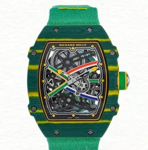 Richard Mille Super Clone RM 67-02 Strap Men’s Transparent Dial Watch