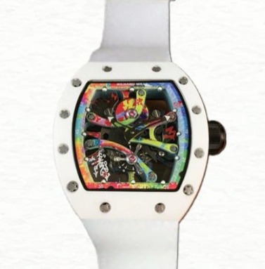 Richard Mille Super Clone  RM68-01 Hand Wind Men Transparent Dial Rubber Band