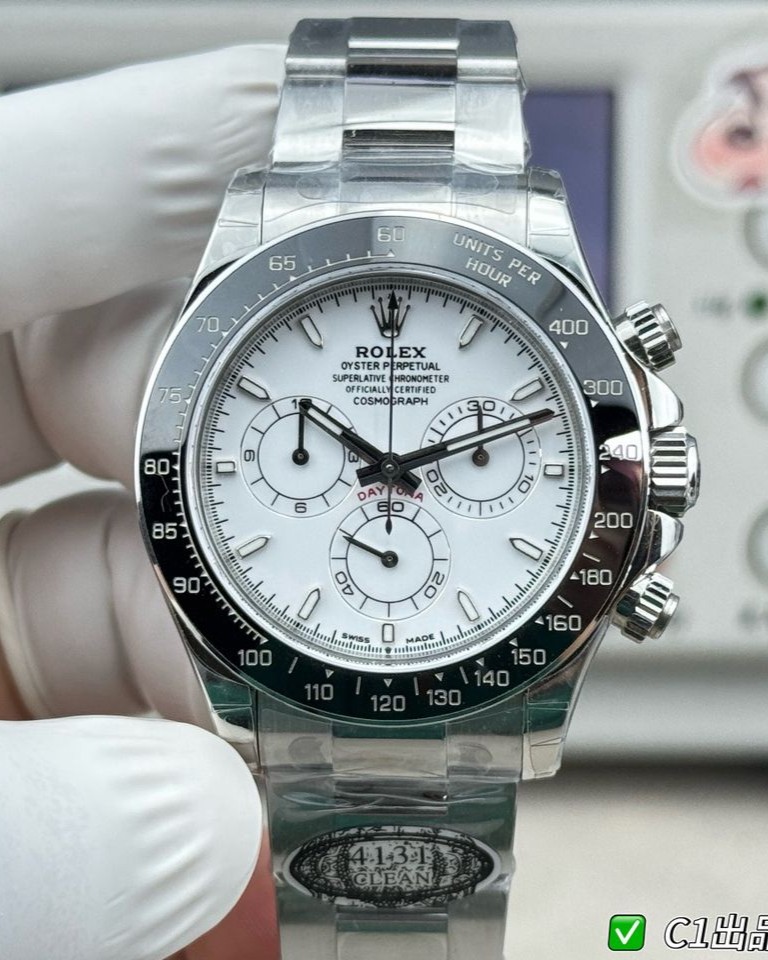 Daytona 126502 ERF 1:1 Best Edition White Dial on SS Bracelet JH4131 Super clone