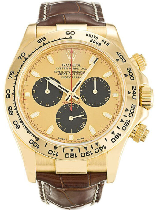 Rolex Daytona 40mm Gold Dial 116518 Super Clone