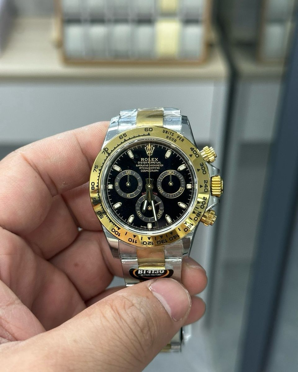 Rolex Daytona Super Clone 116523 Black Dial 40mm 4130 Movement