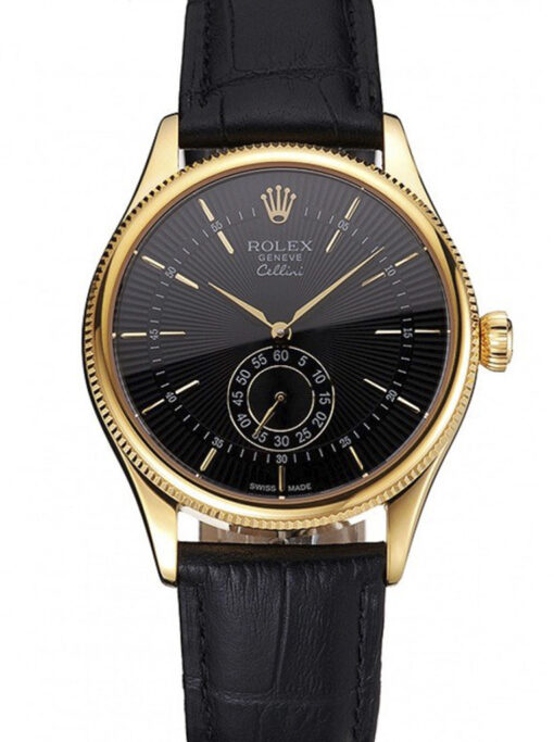 Rolex Cellini 38mm Black Dial REP016806